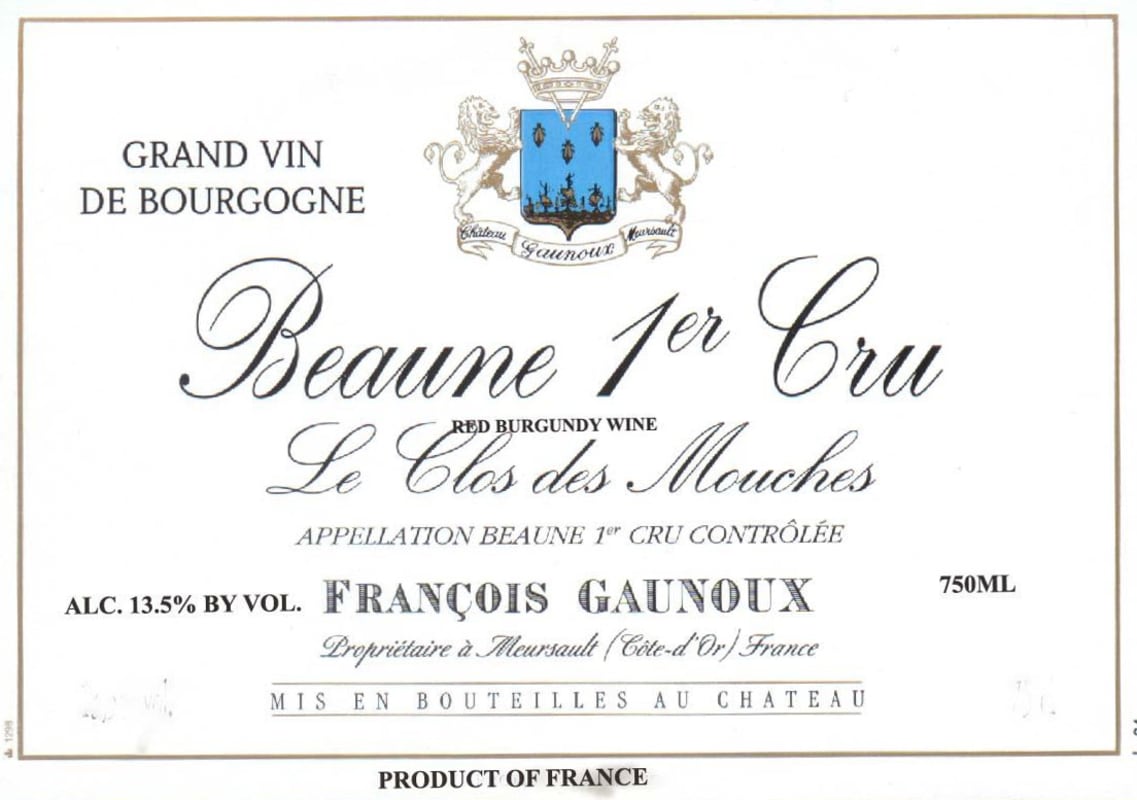 Francois Gaunoux Beaune Le Clos des Mouches Premier Cru 2007 Front Label