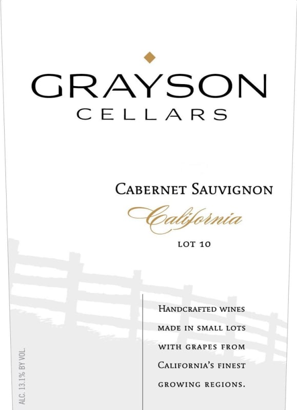 Grayson Cellars Lot 10 Cabernet Sauvignon 2009 Front Label