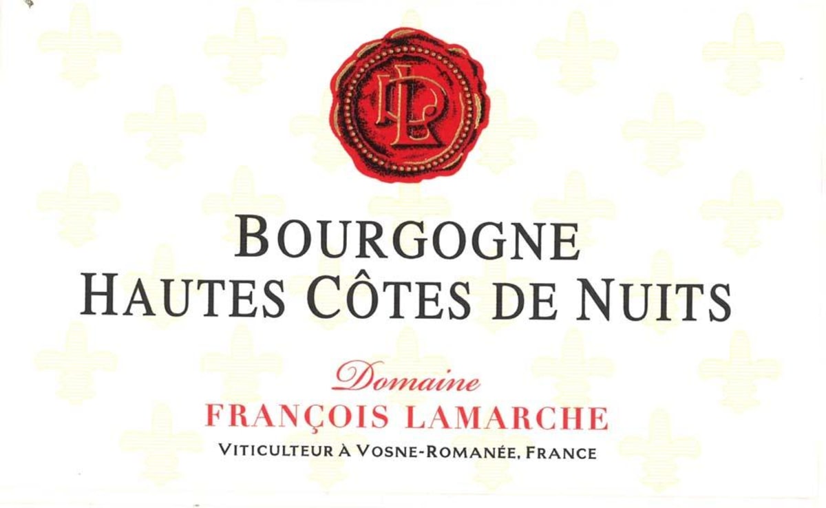 Francois Lamarche Hautes Cotes de Nuits 2012 Front Label