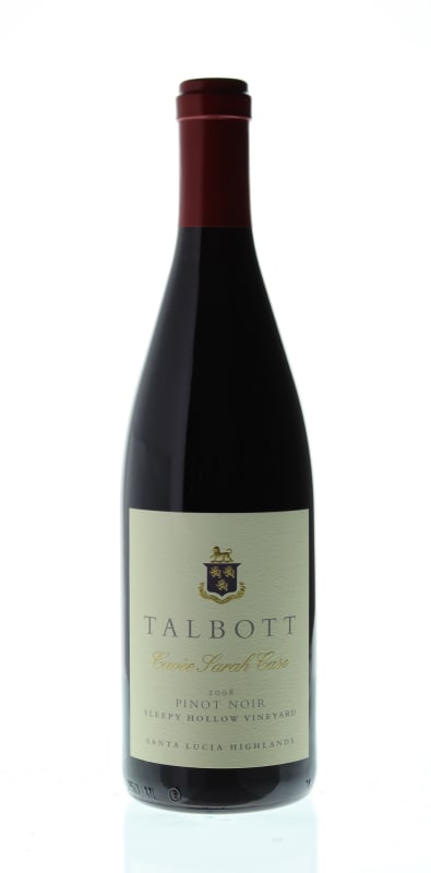 Talbott Pinot Noir Cuvee Sarah Case Sleepy Hollow Vineyard 2008 Front Bottle Shot
