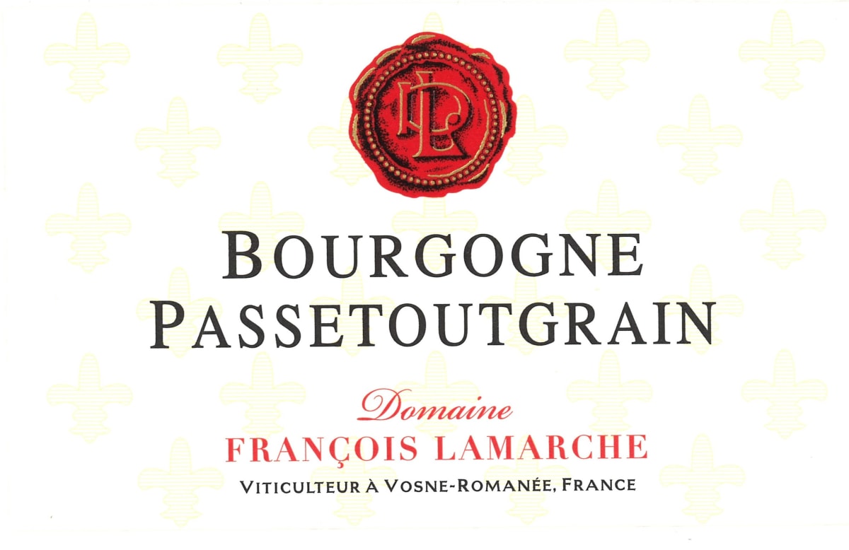 Francois Lamarche Bourgogne Passetoutgrain 2013 Front Label