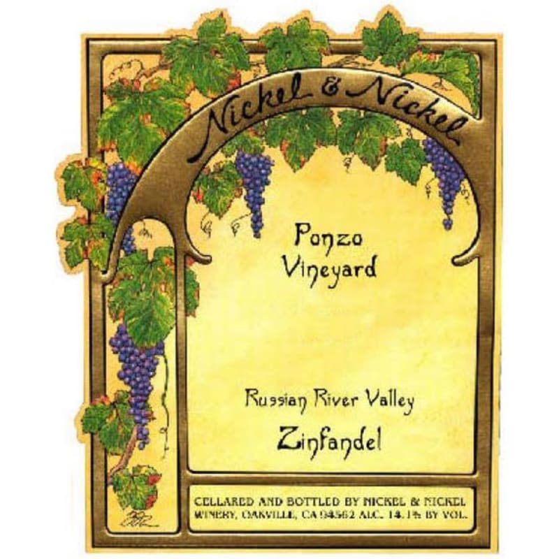Nickel & Nickel Ponzo Zinfandel 2007 Front Label