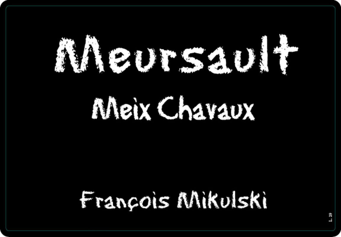 Domaine Francois Mikulski Meursault Meix Chavaux 2014 Front Label
