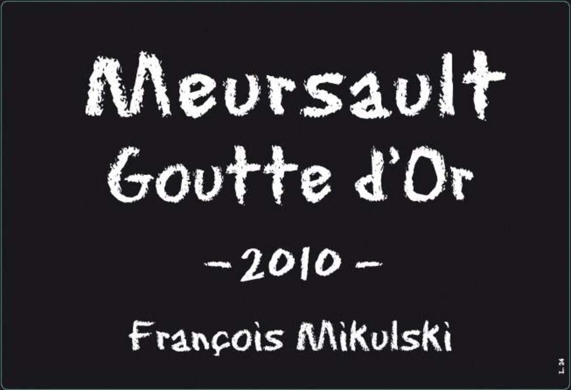 Domaine Francois Mikulski Meursault Goutte d'Or 2010 Front Label