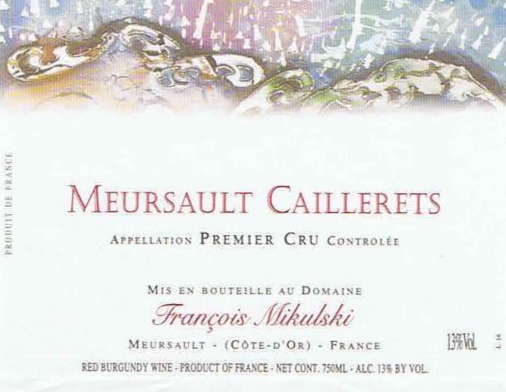 Domaine Francois Mikulski Meursault Caillerets Premier Cru 2006 Front Label