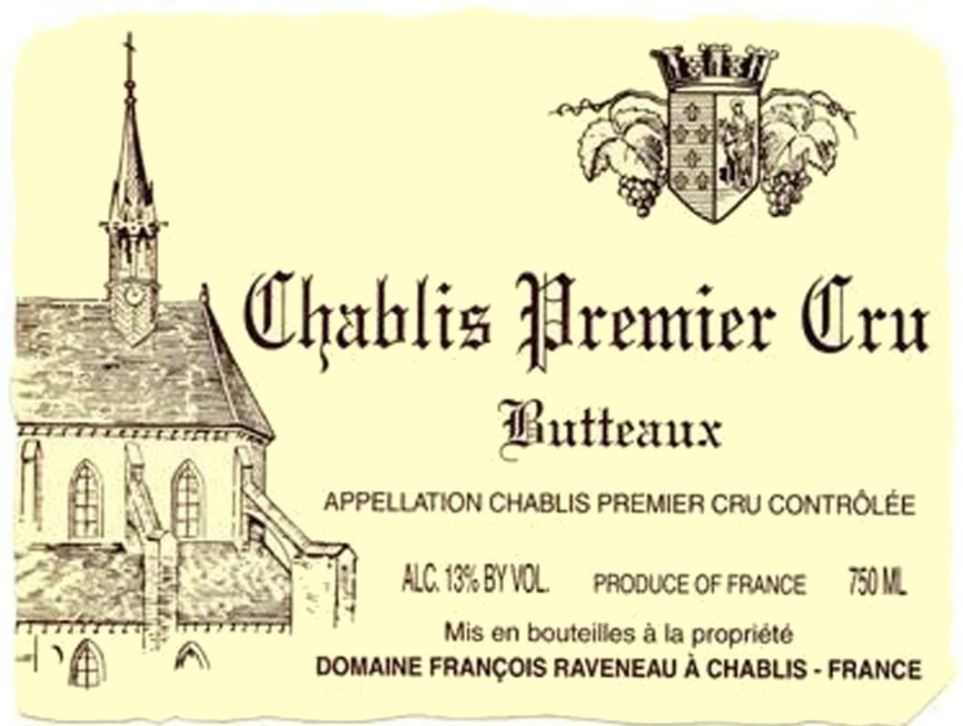 Domaine Francois Raveneau Chablis Butteaux Premier Cru 2014 Front Label
