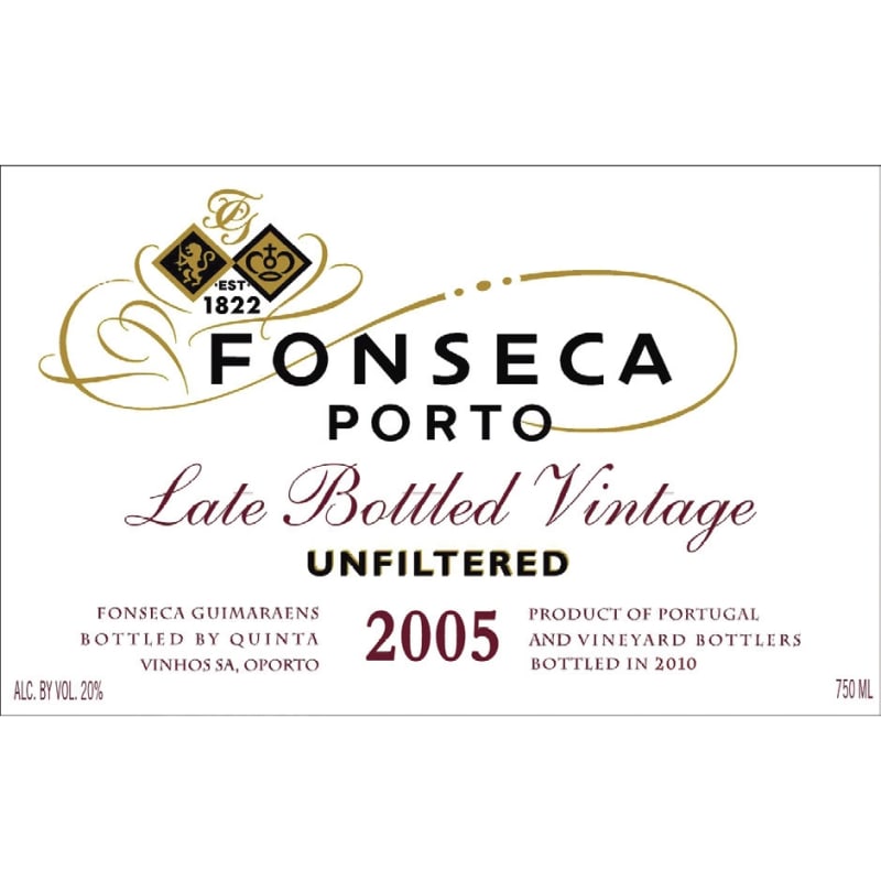 Fonseca Late Bottled Vintage 2005 Front Label