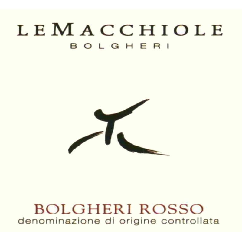 Le Macchiole 2008 Front Label