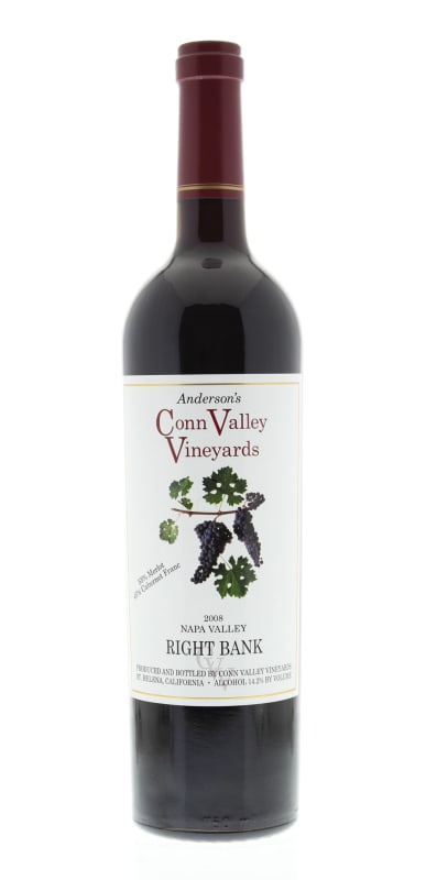 Anderson's Conn Valley Vineyards Right Bank Proprietary Red Blend 2008 Front Bottle Shot
