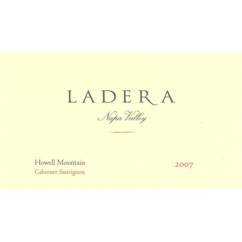 Ladera Napa Valley Cabernet Sauvignon 2007 Front Label
