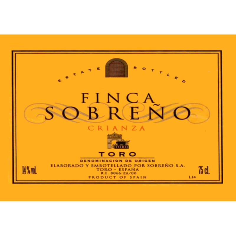 Finca Sobreno Crianza Toro 2007 Front Label