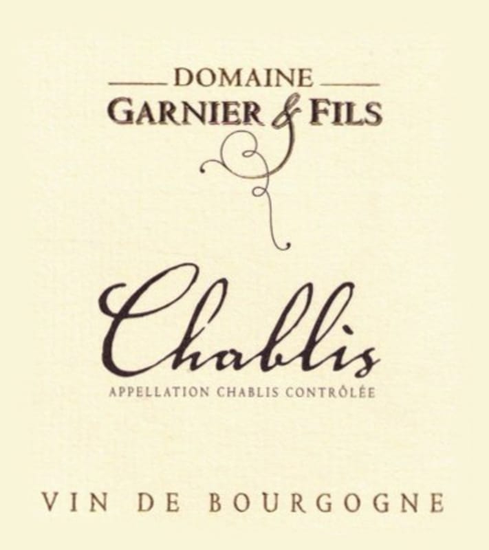 Garnier et Fils Chablis 2014 Front Label