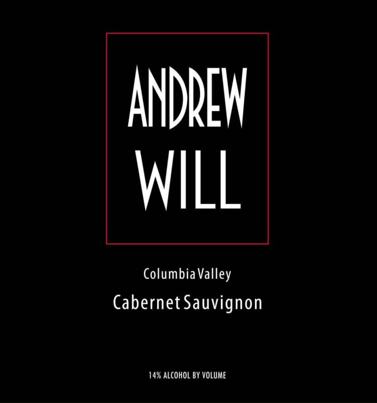 Andrew Will Winery Columbia Valley Cabernet Sauvignon 2012 Front Label
