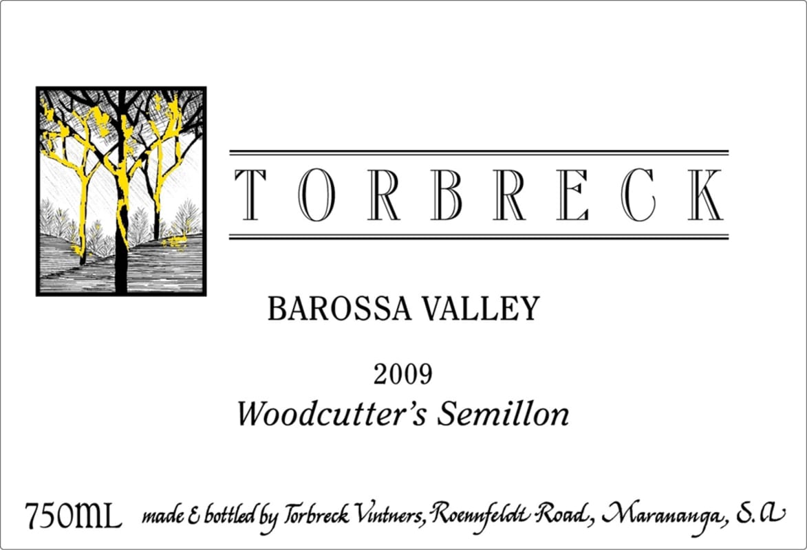 Torbreck Woodcutter's Semillon 2009 Front Label