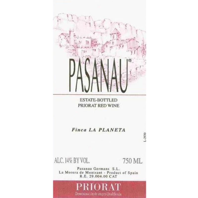 Celler Pasanau Priorat La Planeta 2006 Front Label
