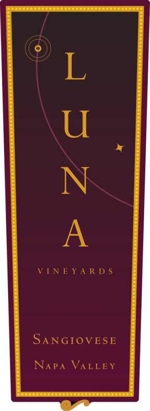 Luna Vineyards Sangiovese 2008 Front Label
