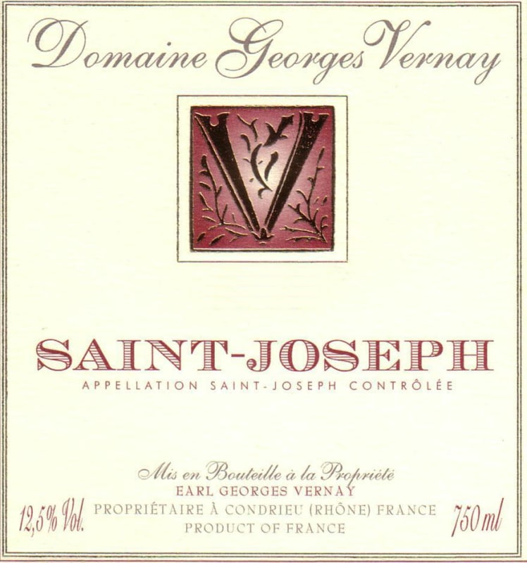 Georges Vernay Saint-Joseph 2006 Front Label