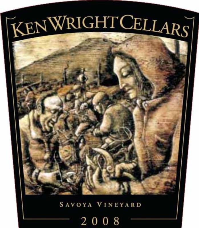 Ken Wright Cellars Savoya Vineyard Pinot Noir 2008 Front Label