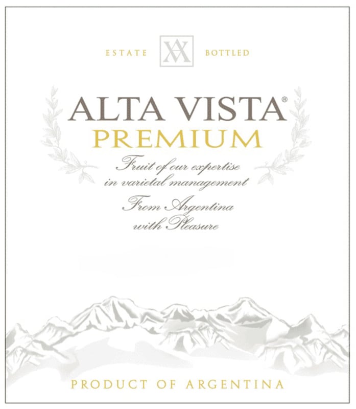 Alta Vista Premium Malbec 2009 Front Label