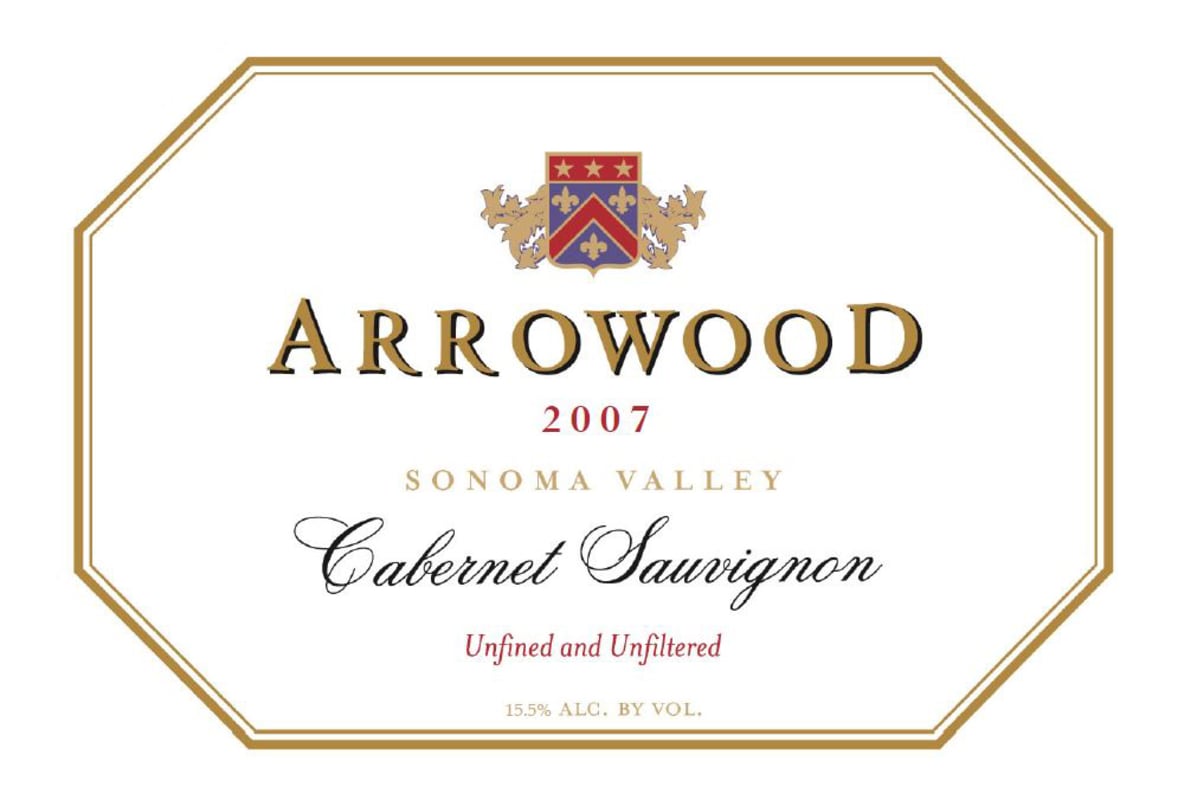 Arrowood Sonoma Cabernet Sauvignon 2007 Front Label