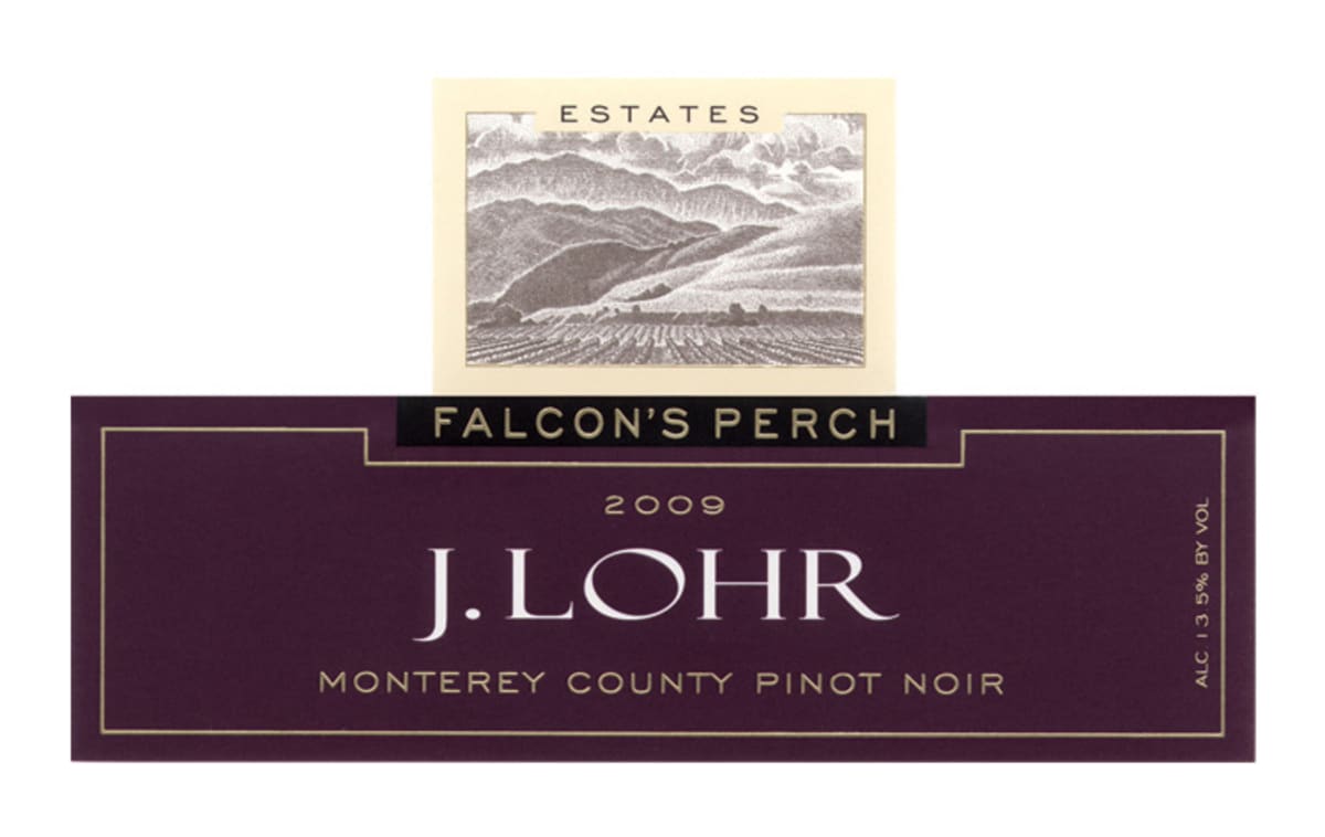 J. Lohr Estates Falcon's Perch Pinot Noir 2009 Front Label