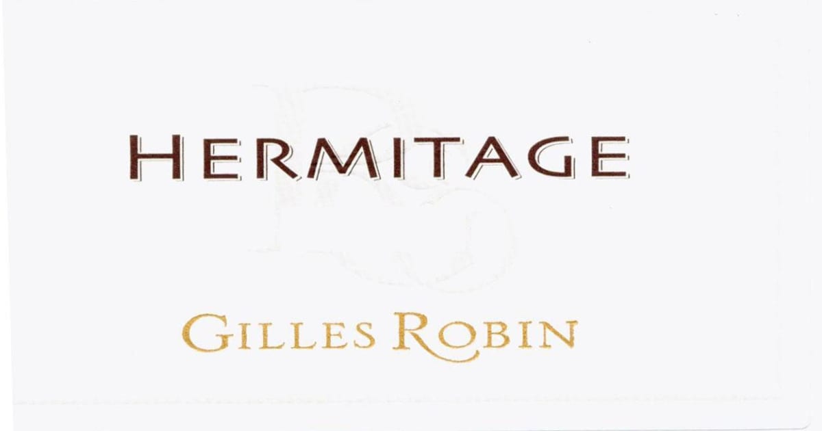 Gilles Robin Hermitage 2011 Front Label