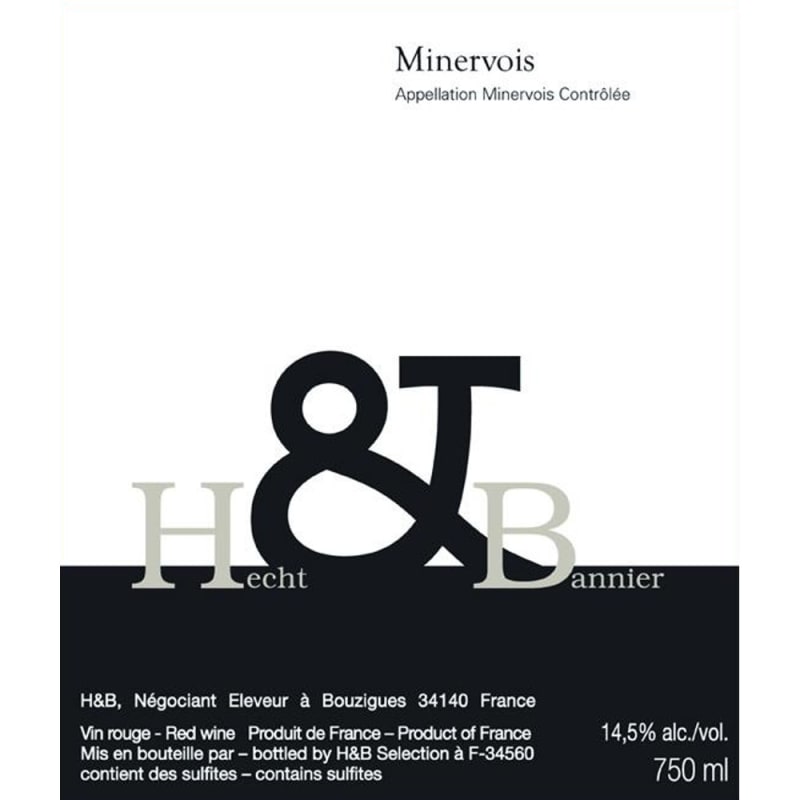 Hecht & Bannier Minervois 2007 Front Label