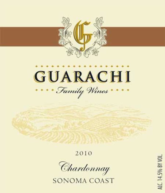Guarachi Family Wines Sonoma Coast Chardonnay 2010 Front Label
