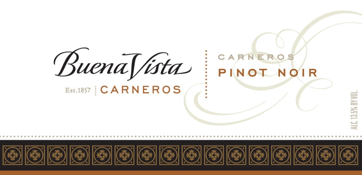 Buena Vista Carneros Pinot Noir 2007 Front Label