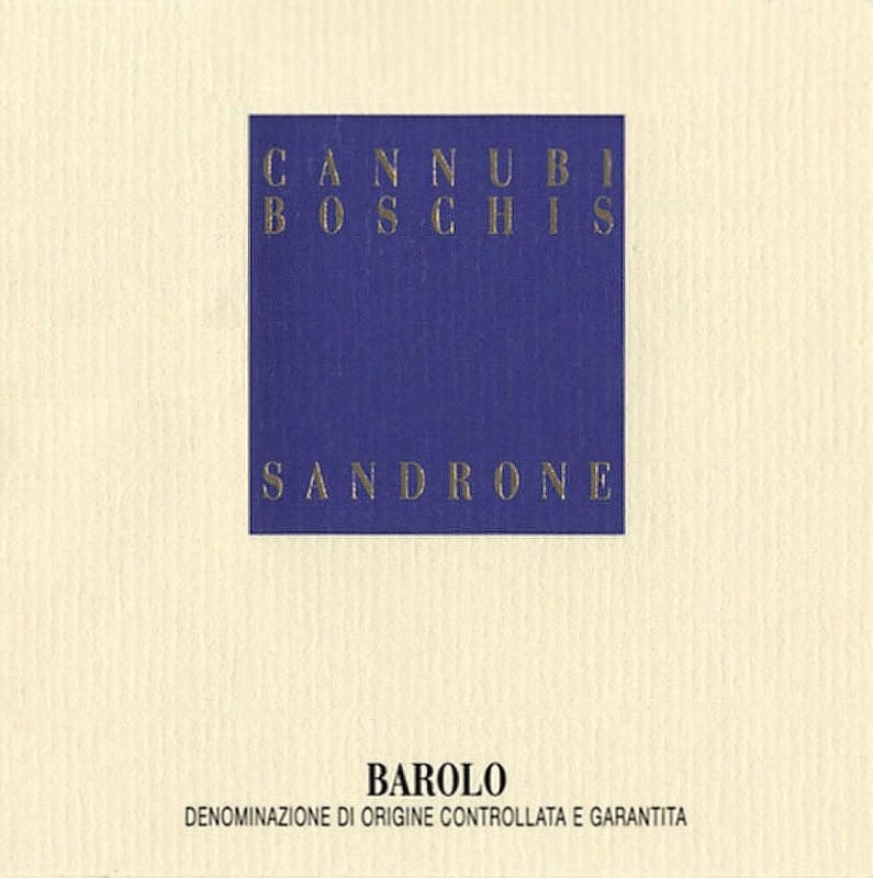 Sandrone Barolo Cannubi Boschis 2005 Front Label