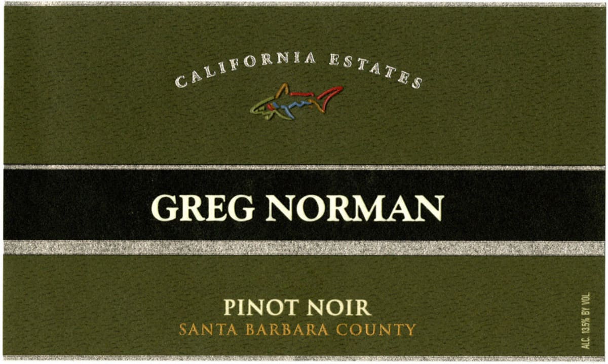 Greg Norman Estates California Estates Pinot Noir 2009 Front Label