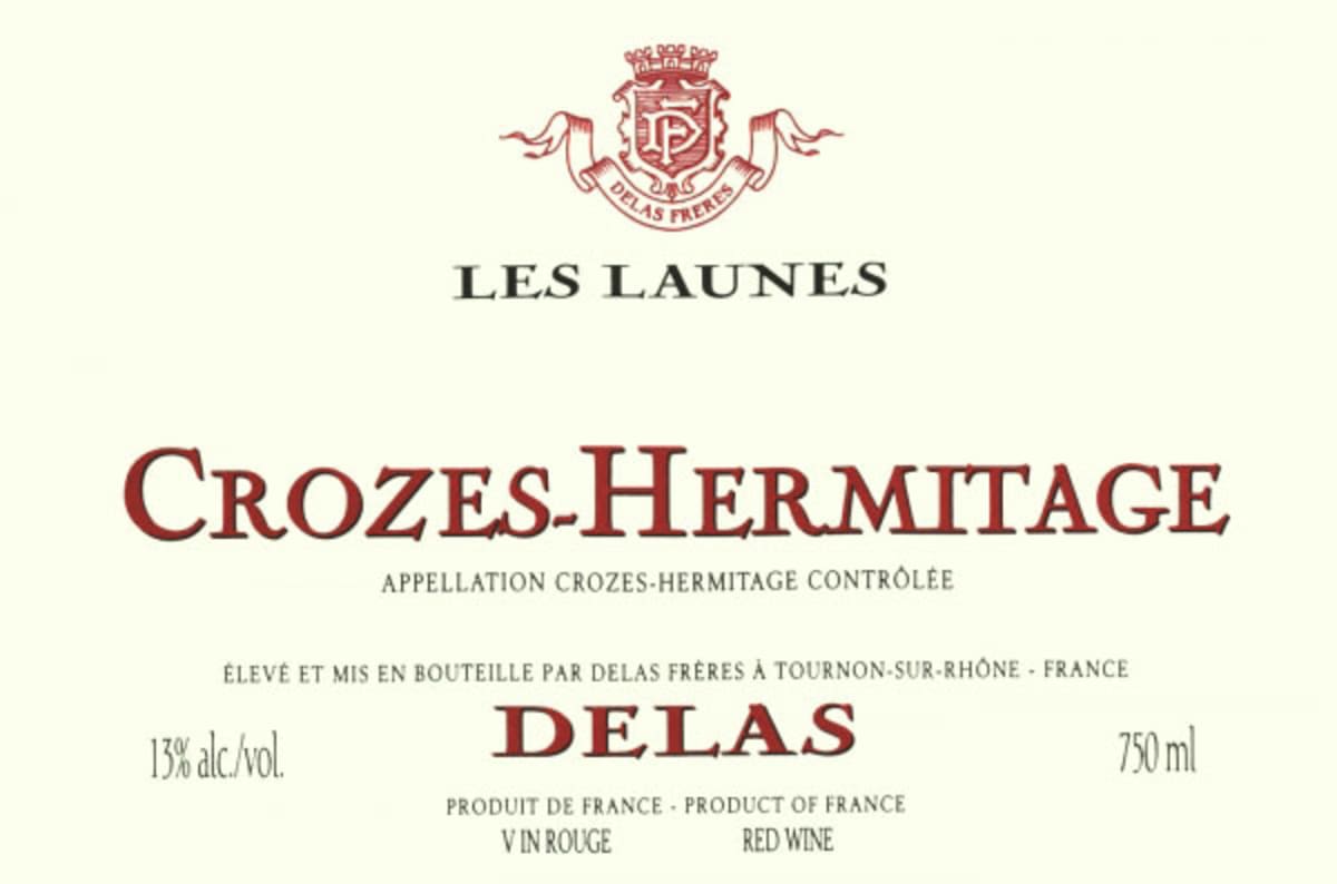 Delas Les Launes Crozes Hermitage Rouge 2009 Front Label