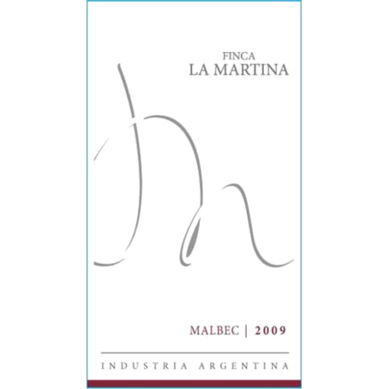 Finca La Martina Malbec 2009 Front Label