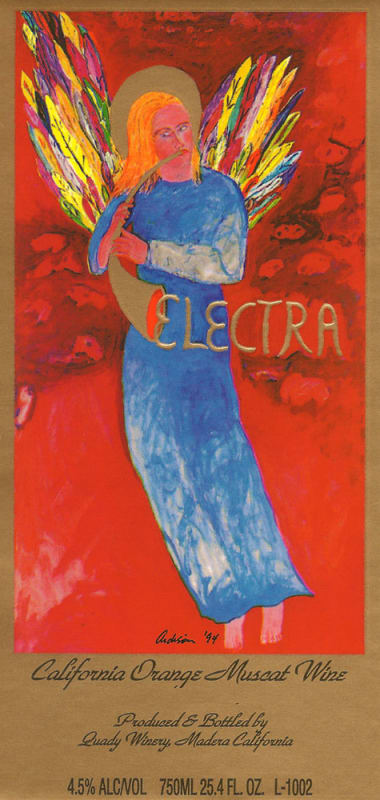 Quady Red Electra Moscato 2010 Front Label