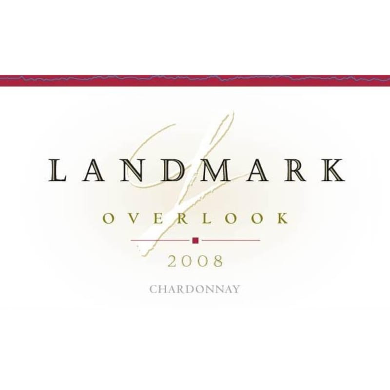 Landmark Overlook Chardonnay (375ML half-bottle) 2008 Front Label