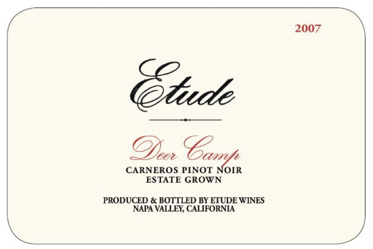 Etude Deer Camp Pinot Noir 2007 Front Label