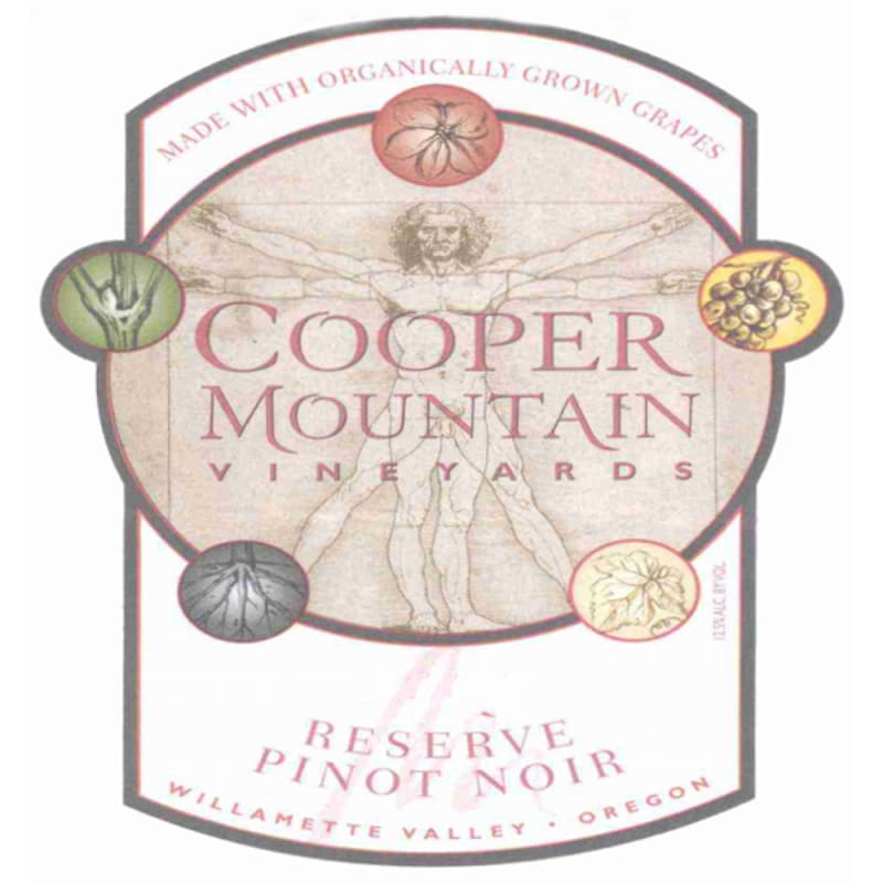 Cooper Mountain Reserve Pinot Noir 2008 Front Label