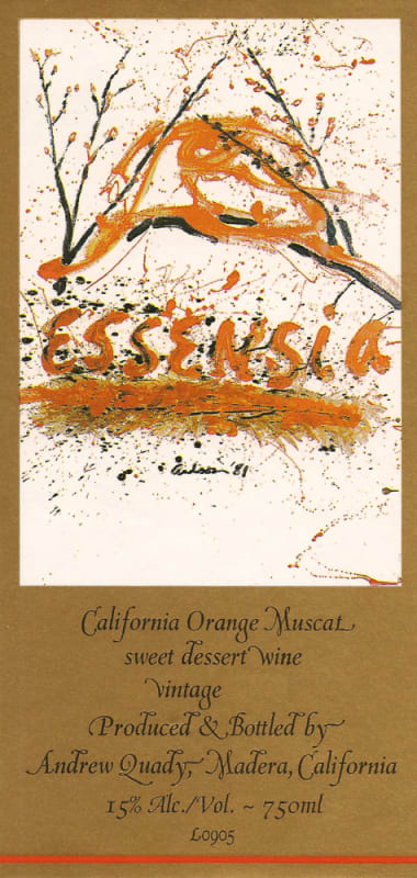 Quady Essensia Orange Muscat 2009 Front Label