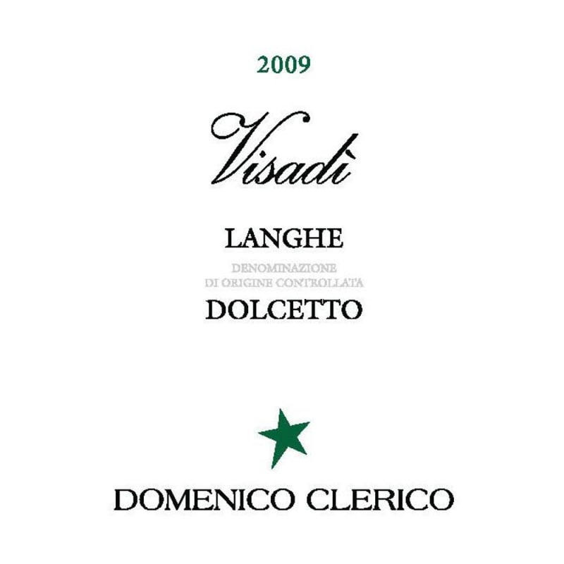 Domenico Clerico Langhe Dolcetto Visadi 2009 Front Label