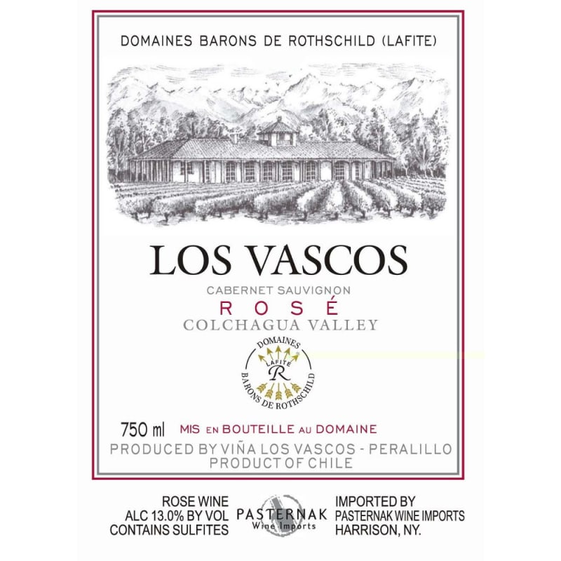 Los Vascos Rose 2010 Front Label