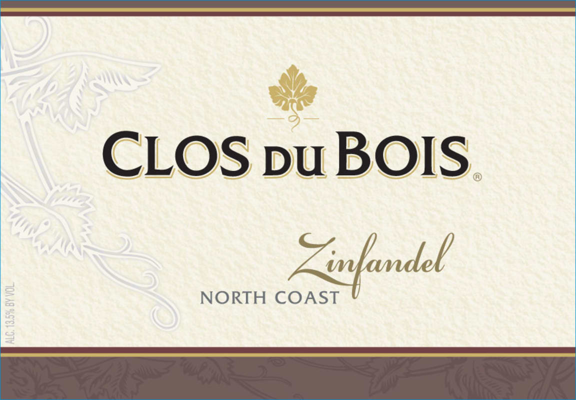 Clos du Bois Zinfandel 2007 Front Label