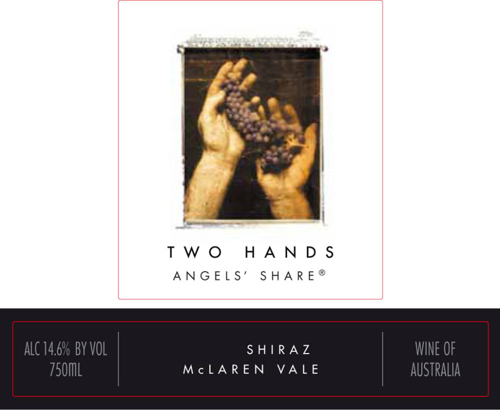 Two Hands Angels' Share Shiraz 2009 Front Label