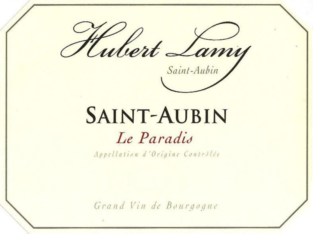 Hubert Lamy Saint-Aubin Le Paradis 2011 Front Label