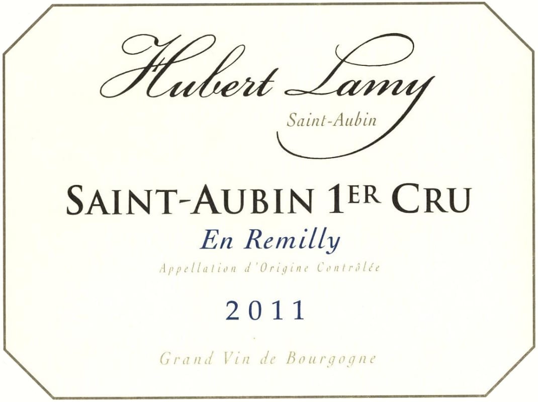 Hubert Lamy Saint-Aubin En Remilly Premier Cru 2011 Front Label