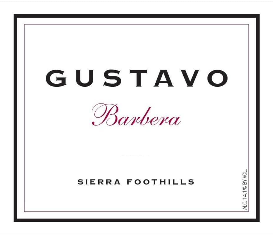 Thrace Barbera 2014 Front Label