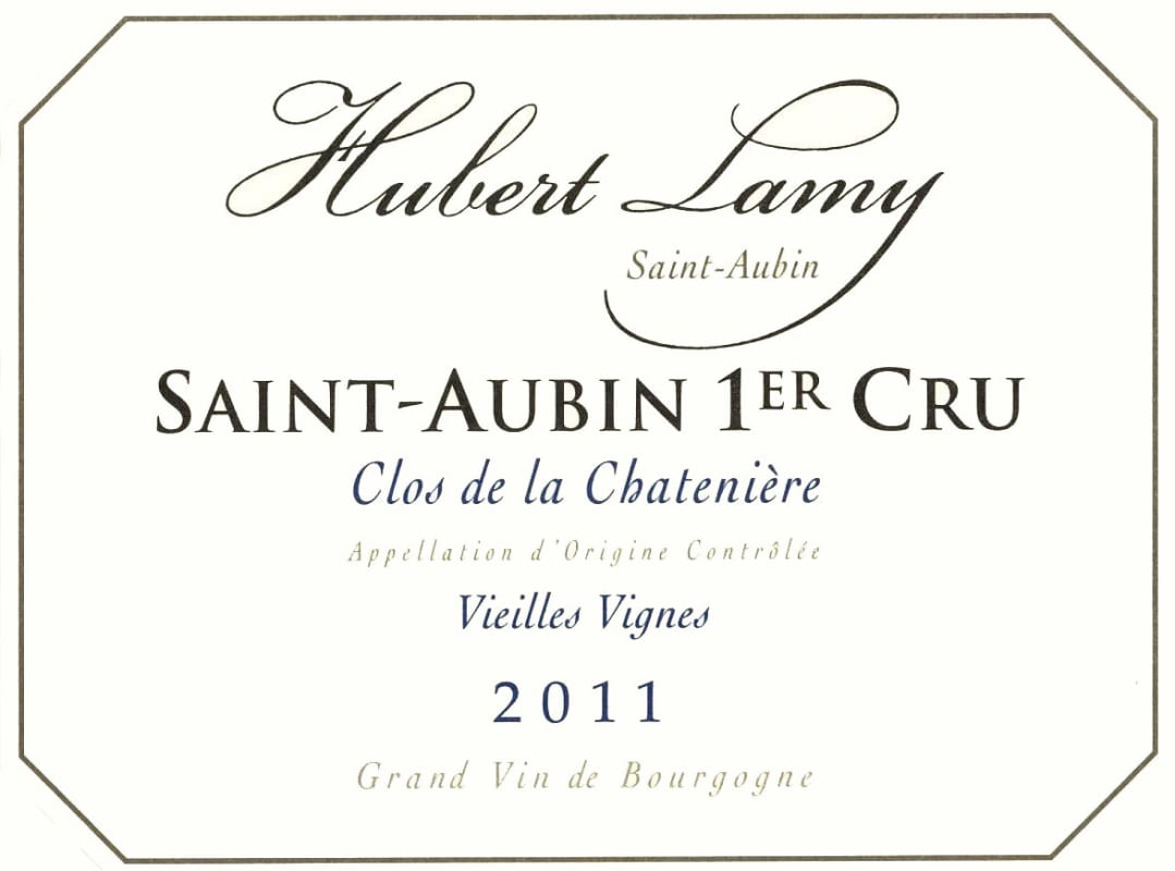 Hubert Lamy Saint-Aubin Premier Cru Clos de la Chateniere 2011 Front Label