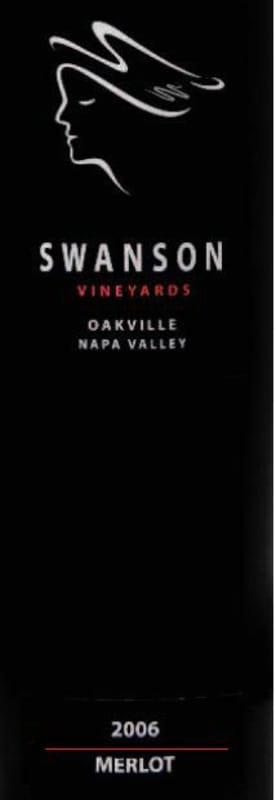 Swanson Oakville Merlot (375ML half-bottle) 2006 Front Label