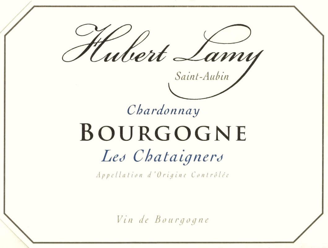 Hubert Lamy Bourgogne Les Chataigniers 2012 Front Label