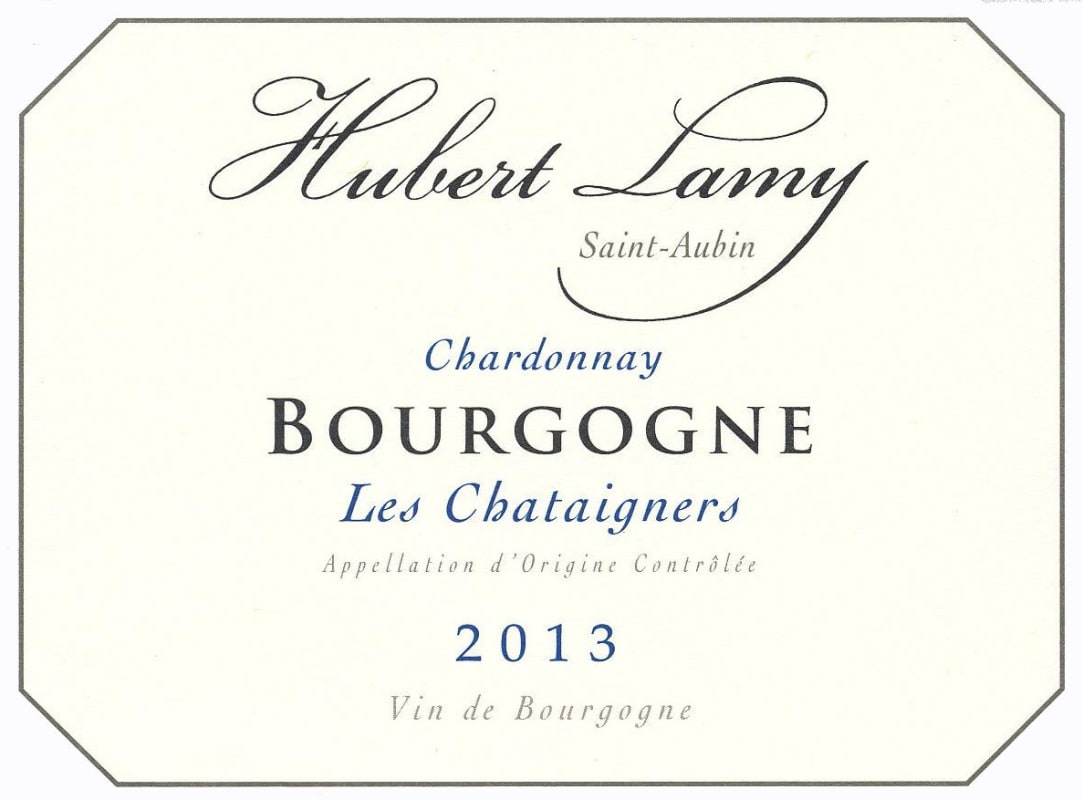 Hubert Lamy Bourgogne Les Chataigniers 2013 Front Label