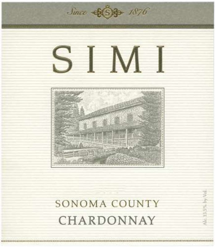Simi Sonoma County Chardonnay 2009 Front Label